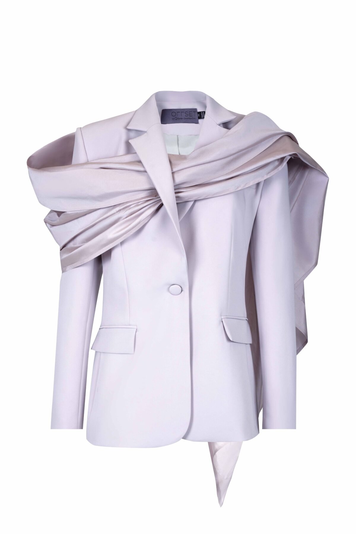 Lila Jacket with Chic Draped Panel