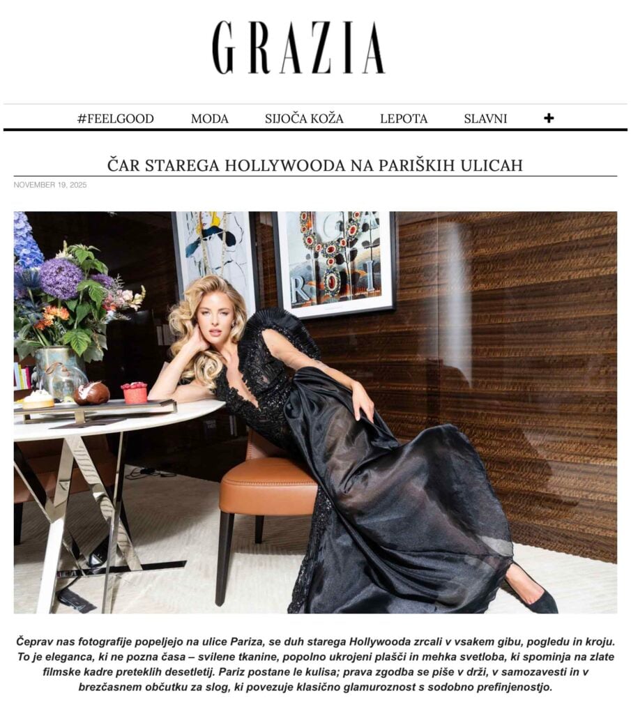 November GRAZIA Slovenia cover