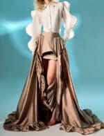 Gold Taffeta Skirt