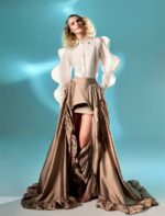 Gold Taffeta Skirt - Image 3
