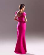 Fuscia Dress With Exotic Details - Image 3