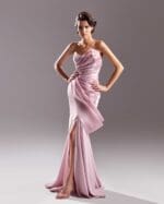Two Toned Muted Pink Dress - Image 2