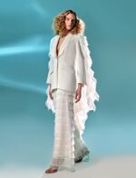 White holographic cape jacket - Image 4