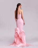 Flourishing Organza Structured Mermaid Dress - Image 3