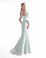 Ethereal Tide MiXed Media Mint Mermaid Gown - Image 4