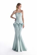 Eclat de Fleur, Mint Mermaid Gown - Image 4