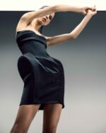Sculpted Noir Razmir Mini Dress - Image 2