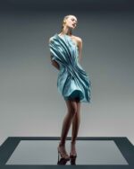 Twisted Petal Taffeta Dress - Image 2
