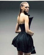 Sculptural Asymmetrical Taffeta Mini Dress - Image 3