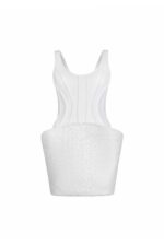 Boned Ivory, Luminous Mini Dress - Image 2