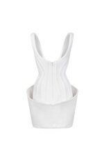 Boned Ivory, Luminous Mini Dress - Image 3
