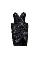 Noir Temptation Sequins Mini Dress - Image 2