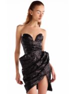Noir Temptation Sequins Mini Dress