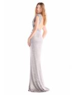 Liquid Moonlight Draped Metallic Jersey dress - Image 4