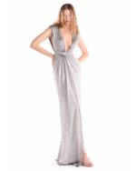 Liquid Moonlight Draped Metallic Jersey dress - Image 5