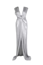 Liquid Moonlight Draped Metallic Jersey dress - Image 2