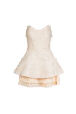 Lustrous Taffeta Plissé and Jaquard  Dress - Image 2