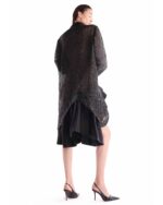 Chantilly Lace Shirt Dress with Sculpted Taffeta Skirt - Image 4