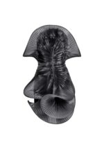 Sculptural Lamé Organza Over Sequin Short Dress - Image 2
