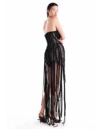 Sparkling Cinched Sequin, Cascading Braids Dress. - Image 5