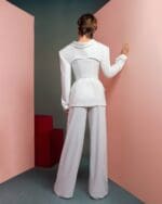 Structured Blazer with Corset Detailing - Image 4