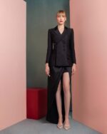 Structured Asymmetrical Blazer with Cut-Outs - Image 5