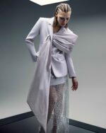 Lila Jacket with Chic Draped Panel