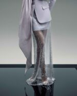 Sparkling Sequin Mesh Overlay, Lilac Skirt