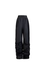 Gathered-Leg Taffeta Statement Pants - Image 2