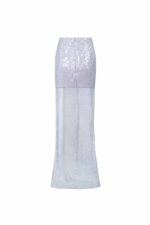 Sparkling Sequin Mesh Overlay, Lilac Skirt - Image 2