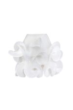 Voluminous Shell-Like Plissé Organza Mini Skirt - Image 2