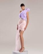 Draped lace and Organza Skirt - Image 5