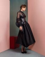 One-Shoulder Leather Top - Image 4