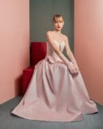 Elegant Taffeta Skirt with Bow Detail - Image 3