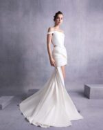 Pearly Off-Shoulder Piqué Corset Top - Image 3
