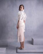Puffy Sleeves Sheer Organza Blouse - Image 5