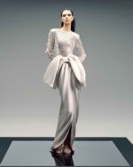 Gold Champagne Sequin Embellished Long-Sleeve Body - Image 5
