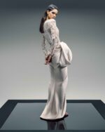 Gold Champagne Sequin Embellished Long-Sleeve Body - Image 4