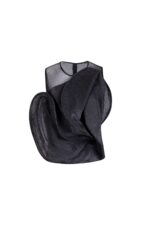 Luxurious Lurex Mesh Sculpted Top - Image 2