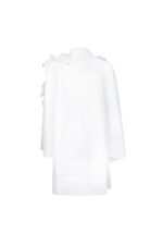 Tranlucent Layered Tulle, Floral Appliqué Jacket - Image 3