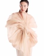Fluid Voluminous Bloom, Gold Sequined corset