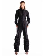 Gathered-Leg Taffeta Statement Pants - Image 5