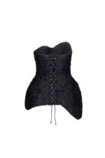 Assymetrical Sculpt Jacquard Corset Top - Image 3