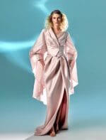 Oversized Sleeves Pink Taffeta Top