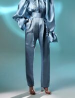 Blue Mikado Pants