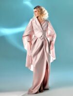 Oversized Sleeves Pink Taffeta Top - Image 2